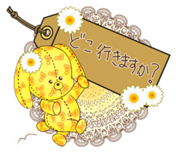 message tag and stuffed toys sticker #5917531