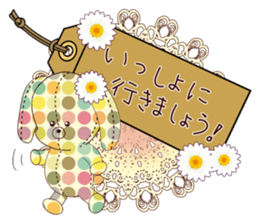 message tag and stuffed toys sticker #5917533