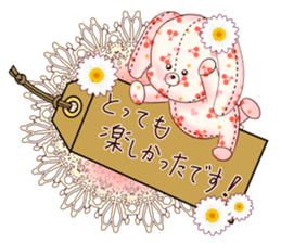 message tag and stuffed toys sticker #5917536