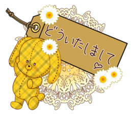 message tag and stuffed toys sticker #5917546