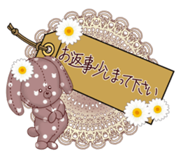 message tag and stuffed toys sticker #5917552