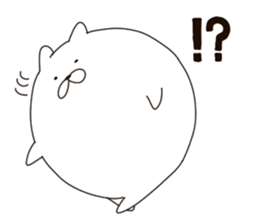 The round is white Animal sticker #5918049