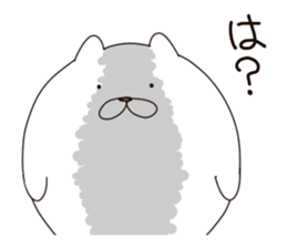 The round is white Animal sticker #5918063