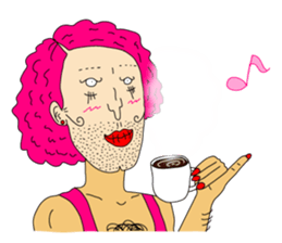 Drag queen Okal sticker #5918746