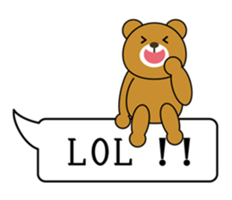 Balloon Bear ! sticker #5919092