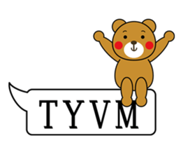 Balloon Bear ! sticker #5919093