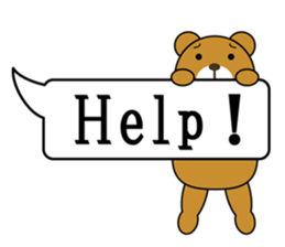 Balloon Bear ! sticker #5919098