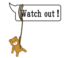 Balloon Bear ! sticker #5919103