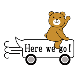 Balloon Bear ! sticker #5919107