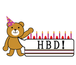 Balloon Bear ! sticker #5919117