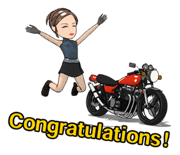 Nostalgic bike life sticker #5919774