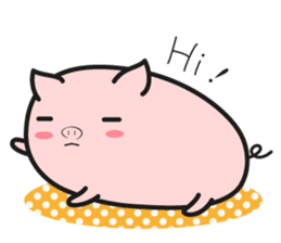 DararinBoo -lazy pig - English version sticker #5920160
