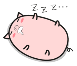 DararinBoo -lazy pig - English version sticker #5920161