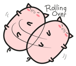 DararinBoo -lazy pig - English version sticker #5920162