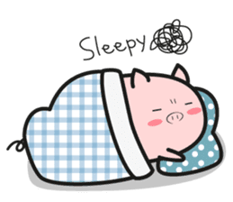 DararinBoo -lazy pig - English version sticker #5920164