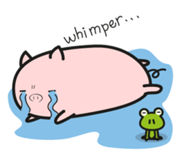 DararinBoo -lazy pig - English version sticker #5920168