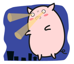 DararinBoo -lazy pig - English version sticker #5920181