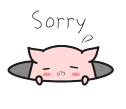 DararinBoo -lazy pig - English version sticker #5920184
