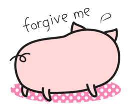 DararinBoo -lazy pig - English version sticker #5920185