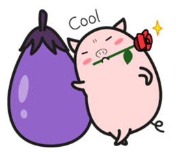 DararinBoo -lazy pig - English version sticker #5920188