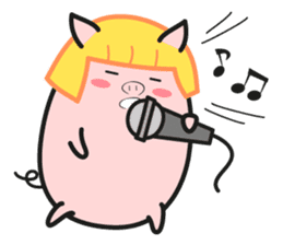 DararinBoo -lazy pig - English version sticker #5920190