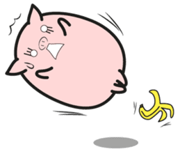 DararinBoo -lazy pig - English version sticker #5920191