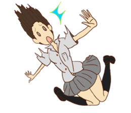 Metamorphose girl sticker #5920409