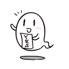 Transparent ghost01 sticker #5920766