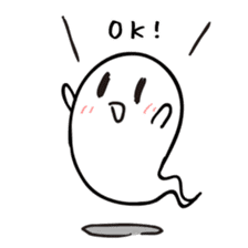 Transparent ghost01 sticker #5920768