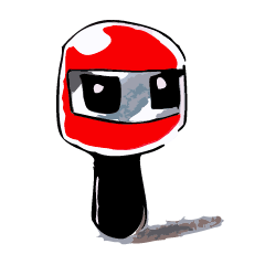 Rider motorcycle cartoon