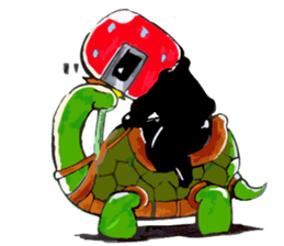 Rider motorcycle cartoon sticker #5921266