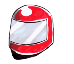 Rider motorcycle cartoon sticker #5921273