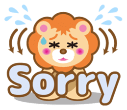 Kawaii lion of conversation stickers 1 sticker #5921523