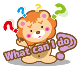 Kawaii lion of conversation stickers 1 sticker #5921525