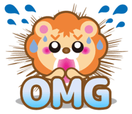 Kawaii lion of conversation stickers 1 sticker #5921530
