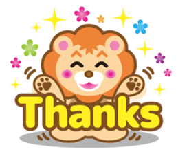 Kawaii lion of conversation stickers 1 sticker #5921531