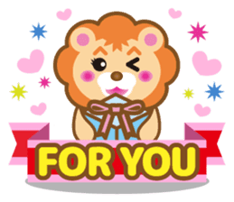 Kawaii lion of conversation stickers 1 sticker #5921537