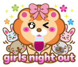 Kawaii lion of conversation stickers 1 sticker #5921548