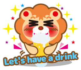 Kawaii lion of conversation stickers 1 sticker #5921549