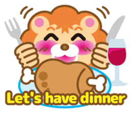 Kawaii lion of conversation stickers 1 sticker #5921550