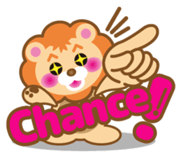 Kawaii lion of conversation stickers 1 sticker #5921552