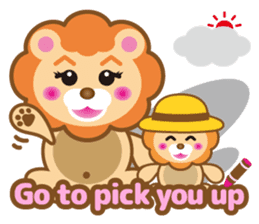 Kawaii lion of conversation stickers 1 sticker #5921556