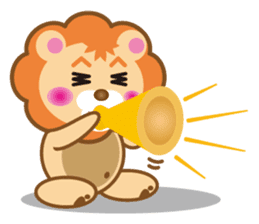 Kawaii lion of conversation stickers 1 sticker #5921558