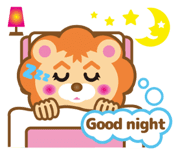 Kawaii lion of conversation stickers 1 sticker #5921559