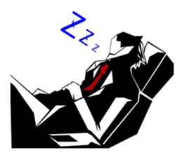 Trench coat man sticker #5921573