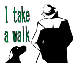 Trench coat man sticker #5921596