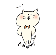 Mr. bow tie cat sticker #5921800