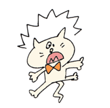 Mr. bow tie cat sticker #5921802