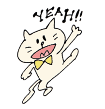 Mr. bow tie cat sticker #5921803