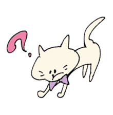 Mr. bow tie cat sticker #5921805